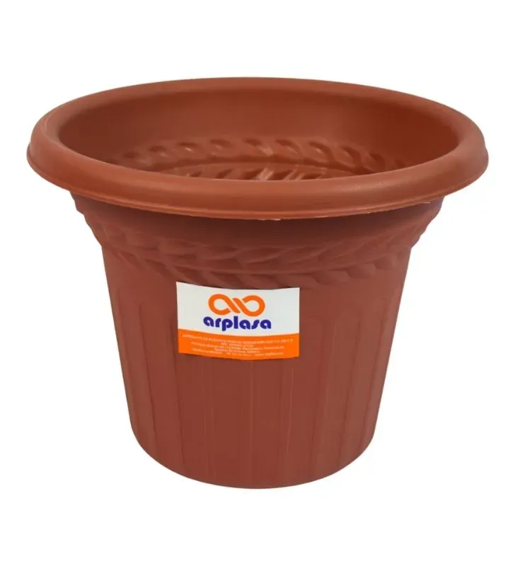 Maceta de Plástico Arplasa Roma No. 4 – Diseño Clásico