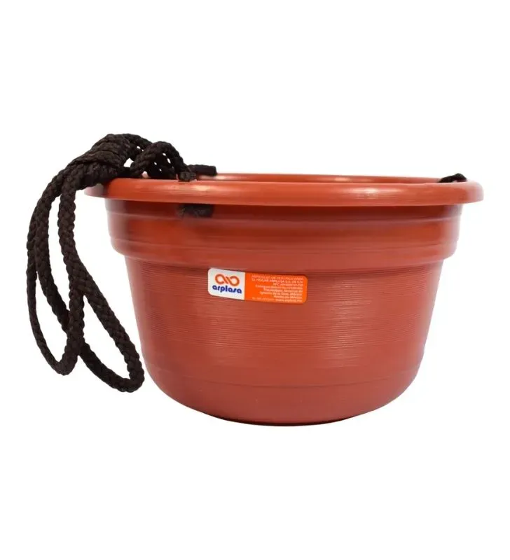 Maceta para Colgar Arplasa No. 0 – Plástico Color Terracota