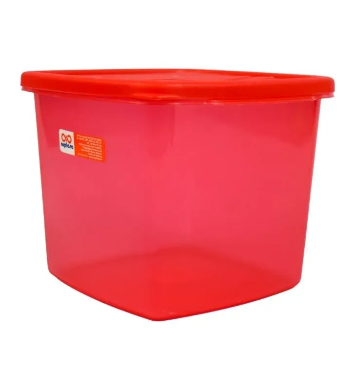 Recipiente Cuadrado Arplasa Square No. 4 – Colores Azul, Rojo o Verde