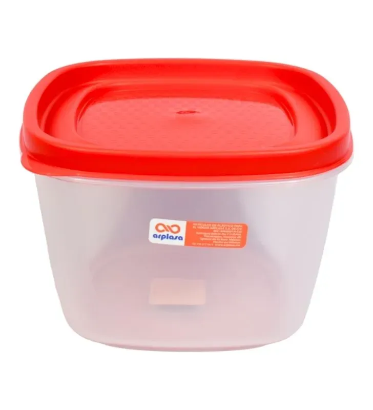 Recipiente Arplasa Platinum No. 3 - Tapa Verde, Azul o Naranja - Sellado Hermético