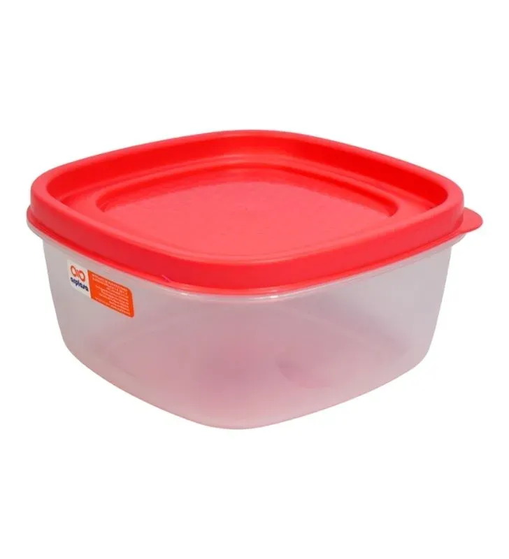 Recipiente Arplasa Platinum No. 2 - Tapa Roja, Azul o Verde - Sellado Hermético