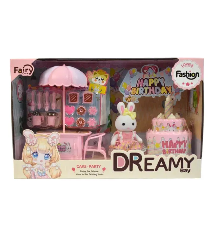 Set de Mascota Dreamy Bay 6642M – Fiesta de Pastel y Conejita