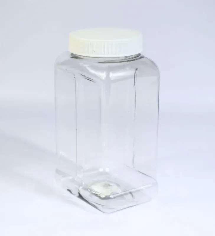 Tarro Cuadrado PET Plastika LPT087 – 650 ml Rosca R-63
