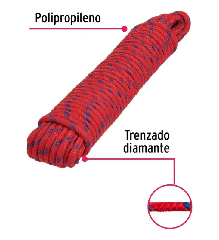 Cuerda Poliéster Trenzado Santul 7269 –  6 mm x 15 metros