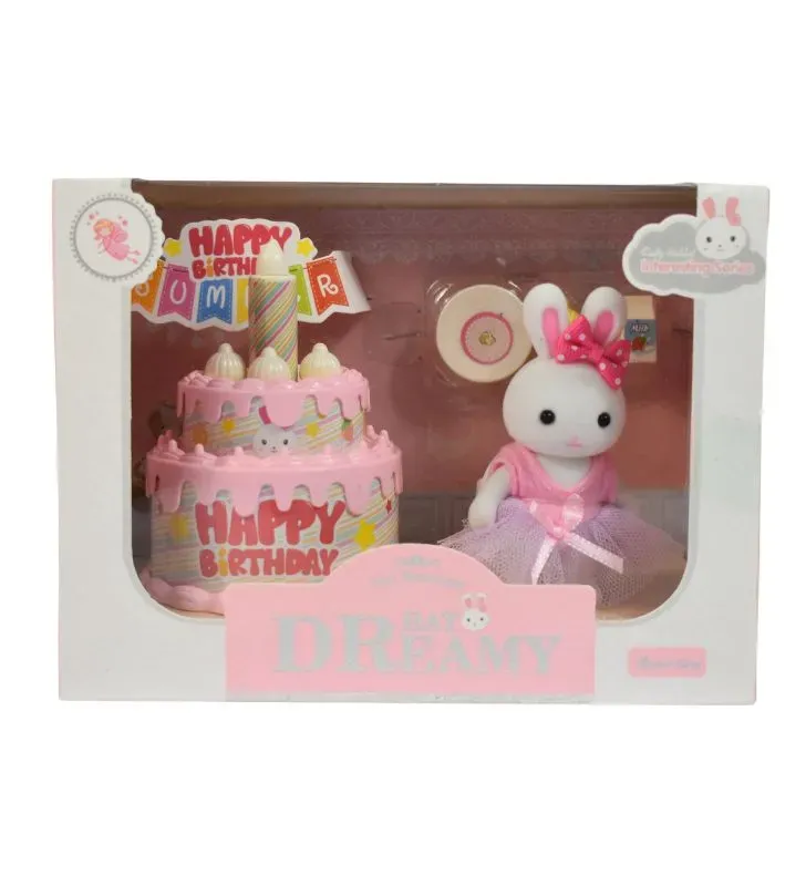 Juego de Mascota Conejita con Pastel Bay Dreamy 66218 – Cumpleaños