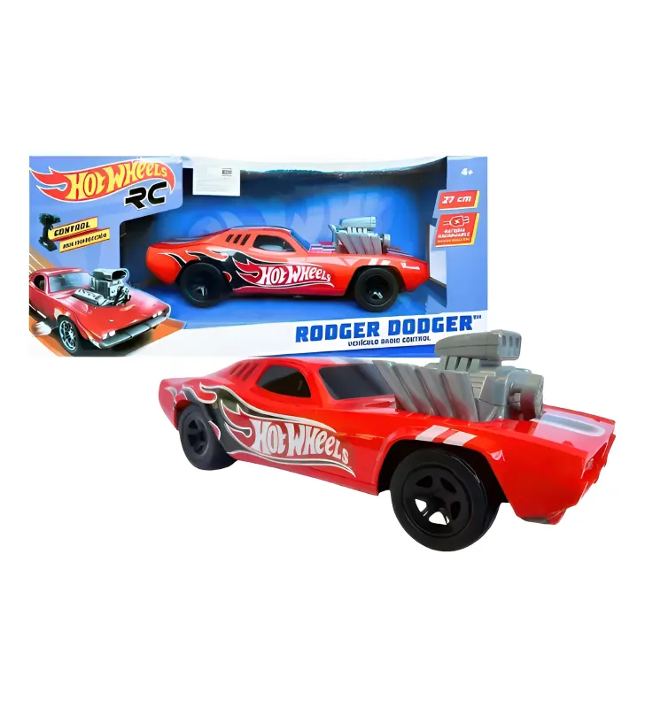 Hot Wheels Rodger Dodger™ R/C T378584 – Carro Control Remoto 27 cm