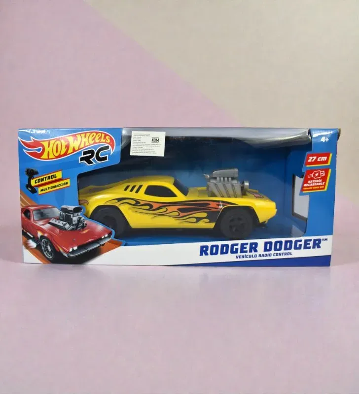 Hot Wheels Rodger Dodger™ R/C T378584 – Carro Control Remoto 27 cm