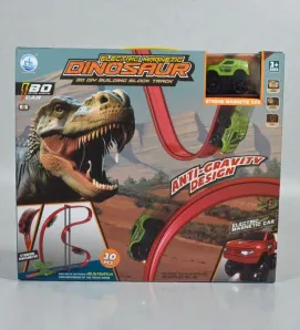 Autopista Magnética Dinosaurio Yudha 696009 – 30 Pzas Anti-Gravedad