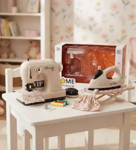 Set Electrodomésticos 6928A Máquina Coser y Plancha Juguete 3+