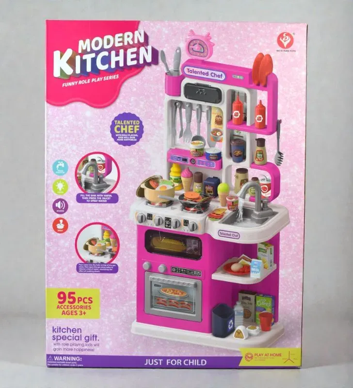 Cocina de Juguete Talento de chef 92218395 pzas con Agua Real y Sonido