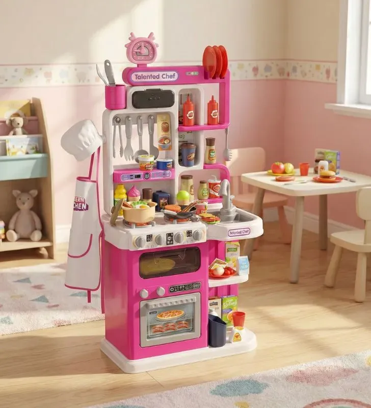 Cocina de Juguete Talento de chef 92218395 pzas con Agua Real y Sonido