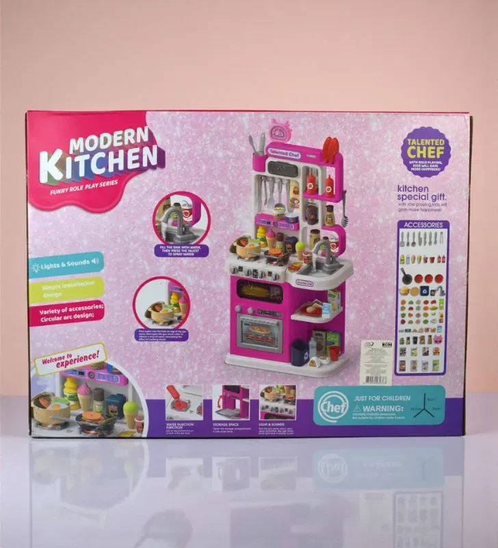 Cocina de Juguete Talento de chef 92218395 pzas con Agua Real y Sonido