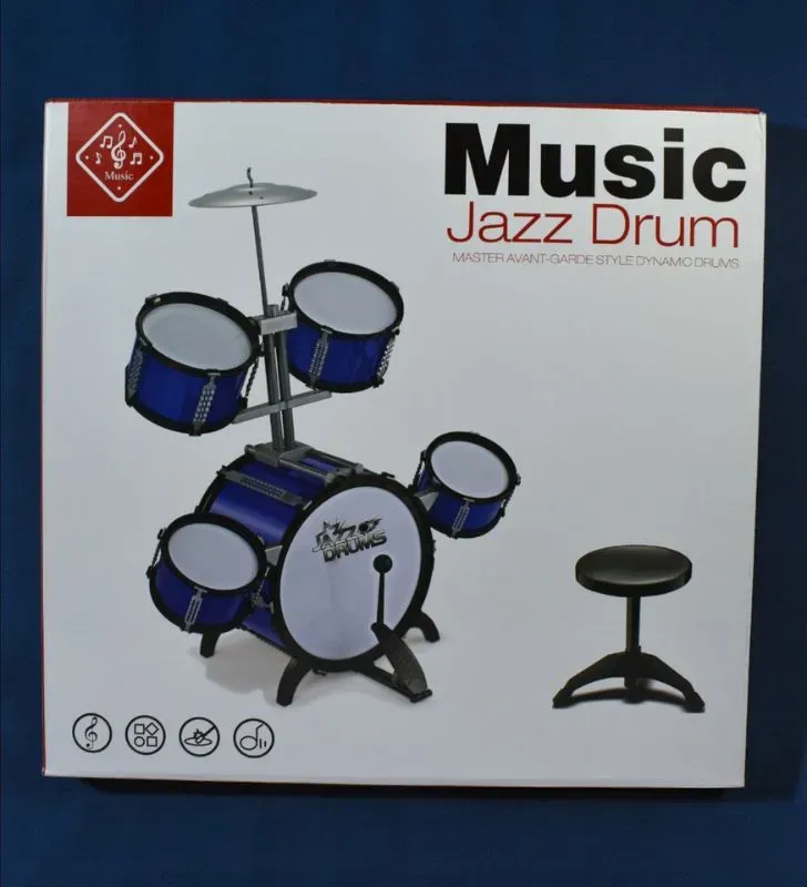 Batería de Juguete Music Jazz Drum DX3505 con Taburete