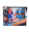 Set Figuras Spiderman y Capitán América Toymark – T378868