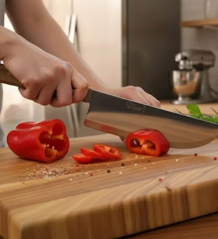 Cuchillo Taquero Jumbo Vilma 8" Mango de Madera – C18-08