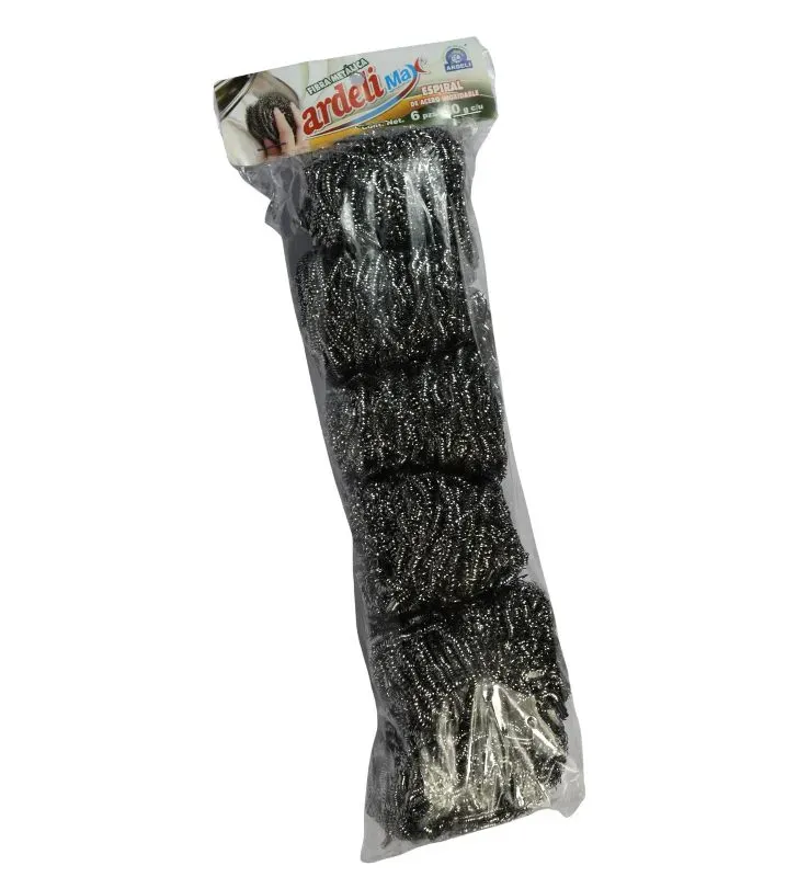 Fibra Metal Espiral Ardeli 30g (6 Pzas) – Acero Inox FME30