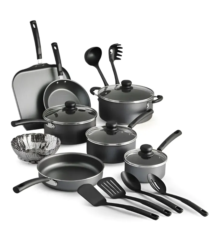 Batería Tramontina Primaware 18 Piezas Negro – Set Completo