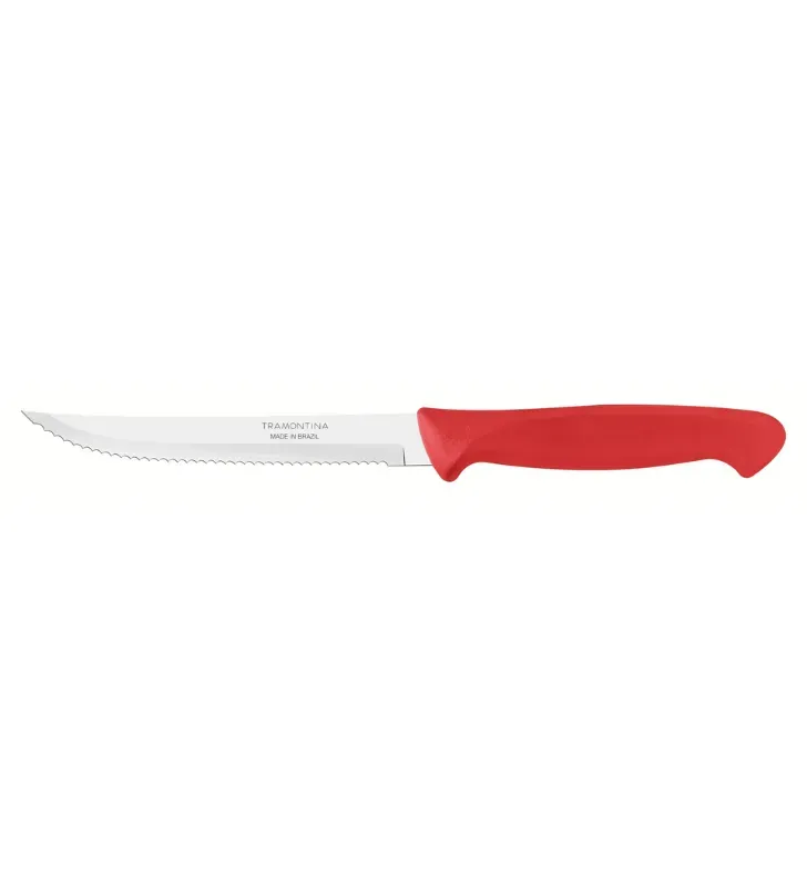 Cuchillo Tramontina Usual 5" Rojo - Acero Inoxidable 23041/175