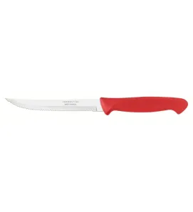Cuchillo Tramontina Usual 5" Rojo - Acero Inoxidable 23041/175