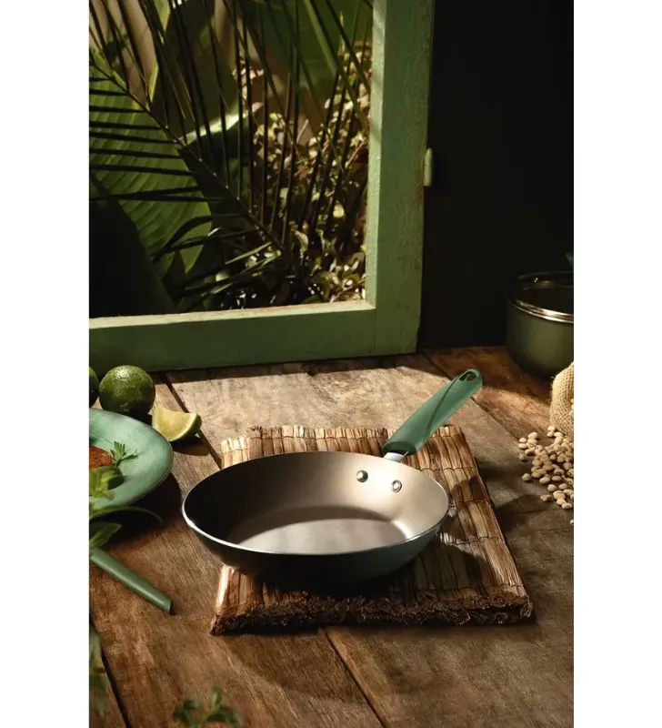 Sartén Tramontina LYF 24 cm Verde - Antiadherente 2.0mm