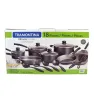 Batería Tramontina Primaware 18 Piezas Negro – Set Completo