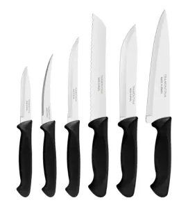 Juego de Cuchillos Tramontina Usual 6 pzas Negro – 23099/049