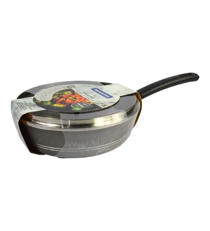 Sartén Honda Tramontina Rockstar 24 cm con Tapa - 2.5L