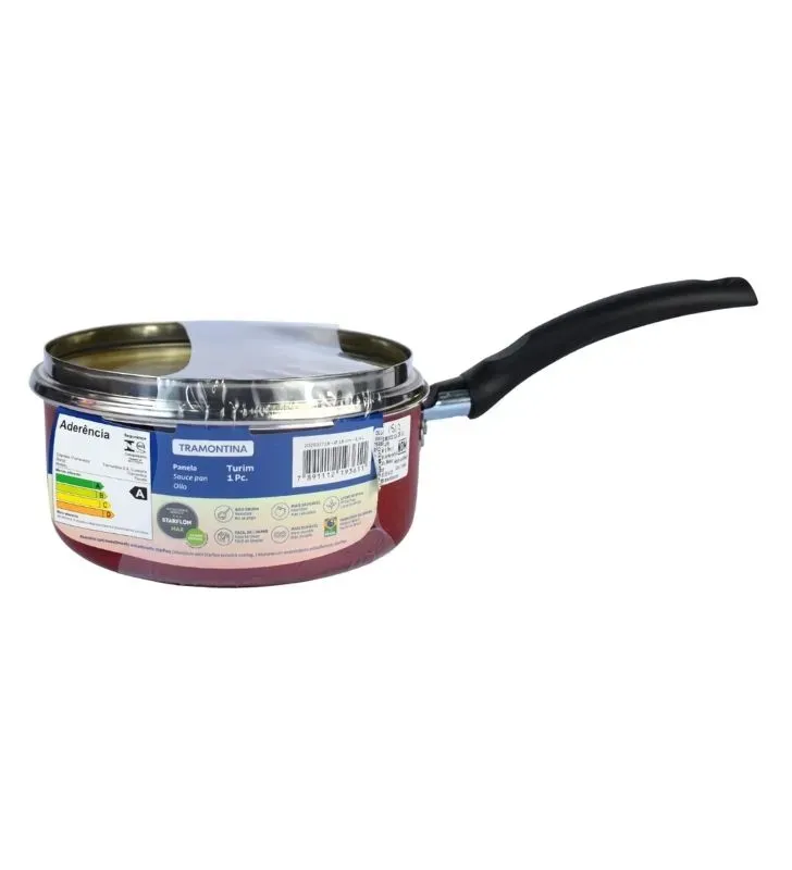 Olla Tramontina Turim 16 cm Roja – Starflon Max 1.4L