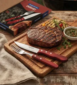 Juego para Asado Tramontina Jumbo Polywood 4 pzas - 21198/708