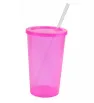 Vaso Estadio 32 oz con Tapa y Popote Plastiapan - Varios Colores