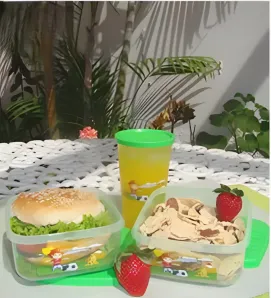 Sport Pack Plastiapan PIC003 - Set de Vaso y 2 Tuppers