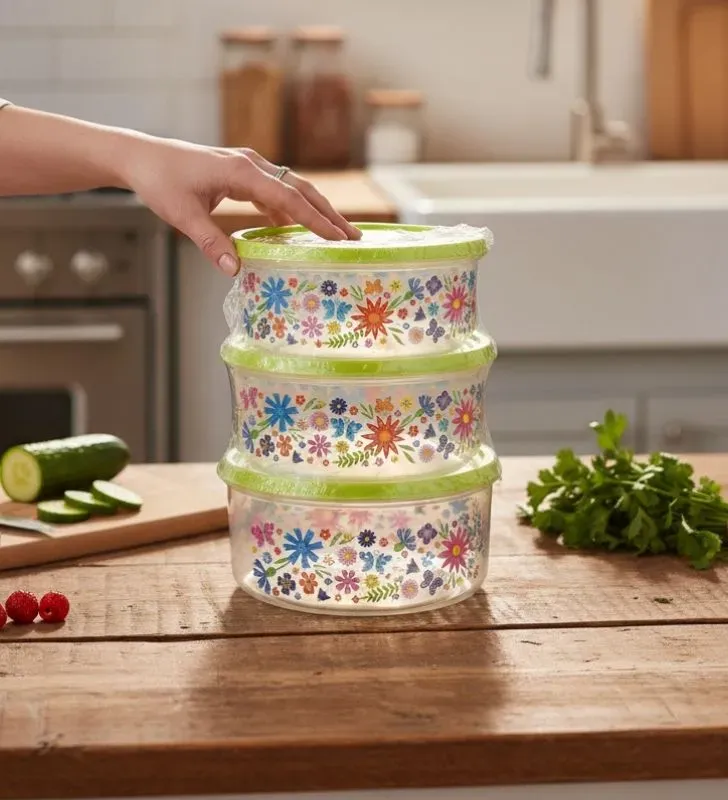 Set 3 Herméticos Redondos Plastiapan 700 ml - HER002