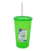 Vaso Estadio 32 oz con Tapa y Popote Plastiapan - Varios Colores