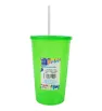 Vaso Estadio 32 oz con Tapa y Popote Plastiapan - Varios Colores