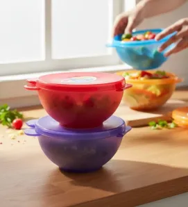 Set 4 Recipientes Toki B4 Plastiapan 180 ml - HOG019