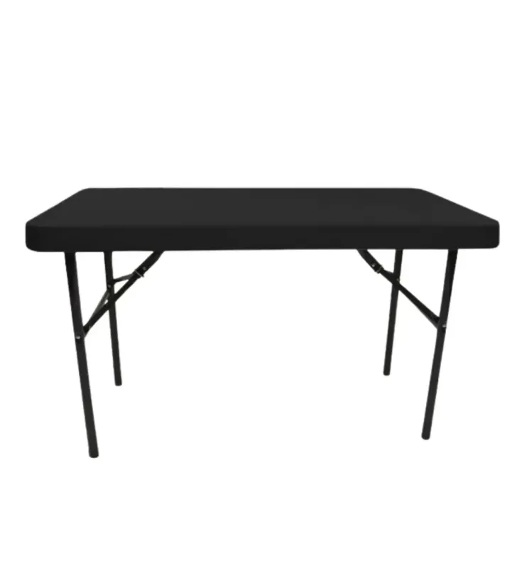 Mesa Verona 1.20 Negra Duna – Plegable y Resistente