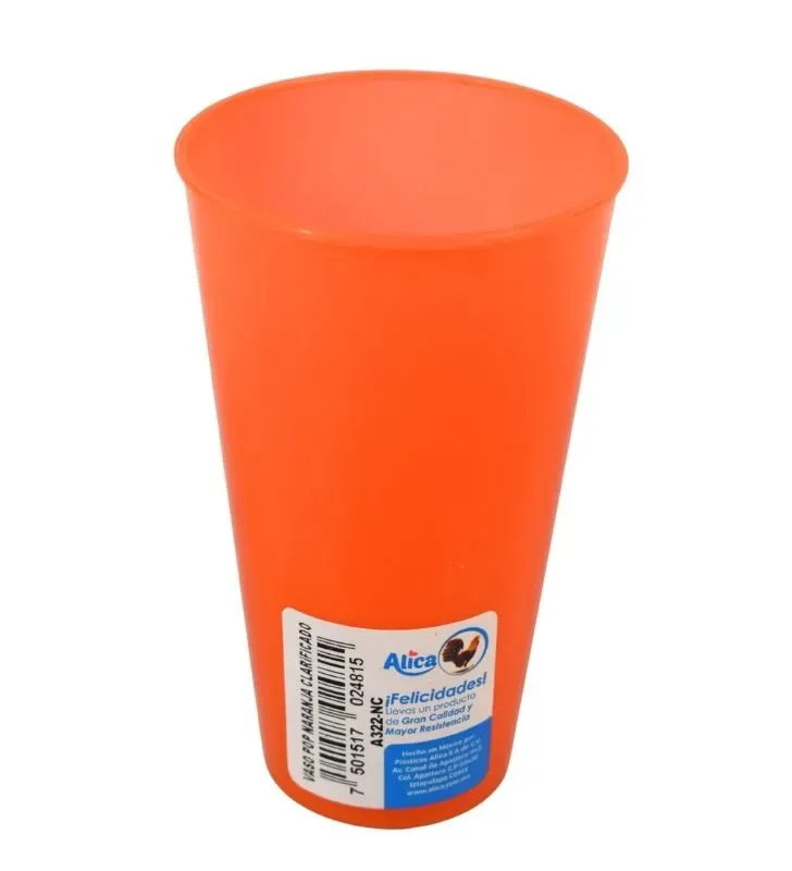 Vaso Pop Alica 14 oz A322 - Clarificado y Resistente