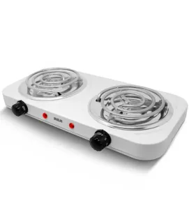 Parrilla Eléctrica Doble RCA RC2000A - 2000W y 5 Niveles de Calor