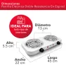 Parrilla Eléctrica Doble RCA RC2000A - 2000W y 5 Niveles de Calor