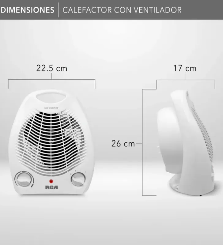 Calefactor RCA RC-A01 - 2000W Doble Función Frío/Calor