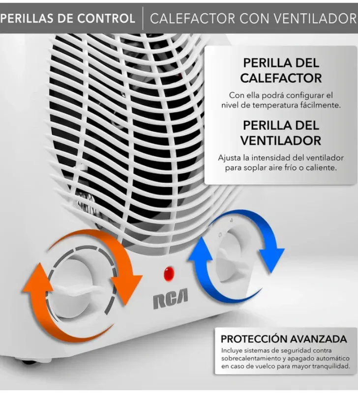 Calefactor RCA RC-A01 - 2000W Doble Función Frío/Calor