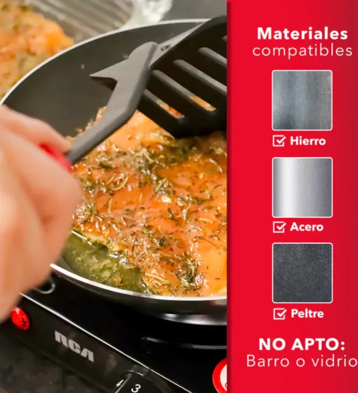 Parrilla Eléctrica RCA RC1000N - 1000W Disco de 15.5cm