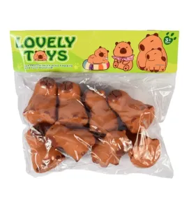 Set de 8 Capibaras de Goma ZAZ 25357 - Suaves y Flexibles