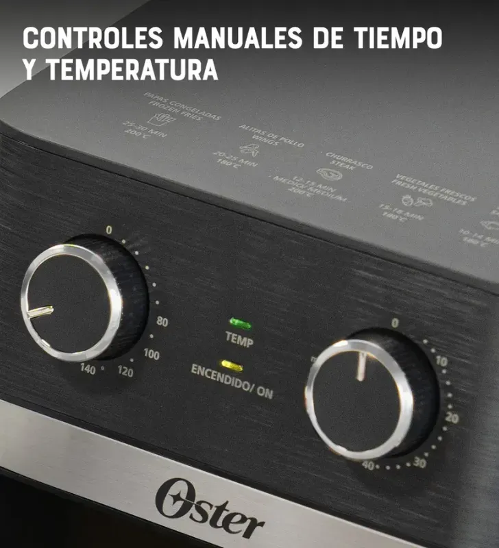 Freidora de Aire Oster 6L DiamondForce - Cocina Saludable