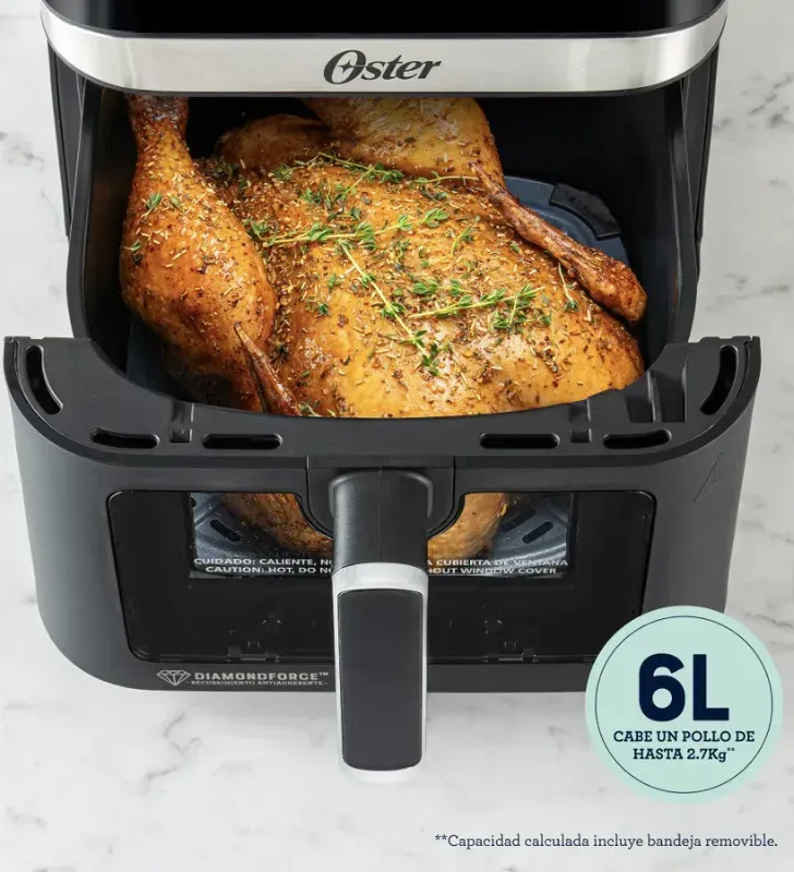 Freidora de Aire Oster 6L DiamondForce - Cocina Saludable