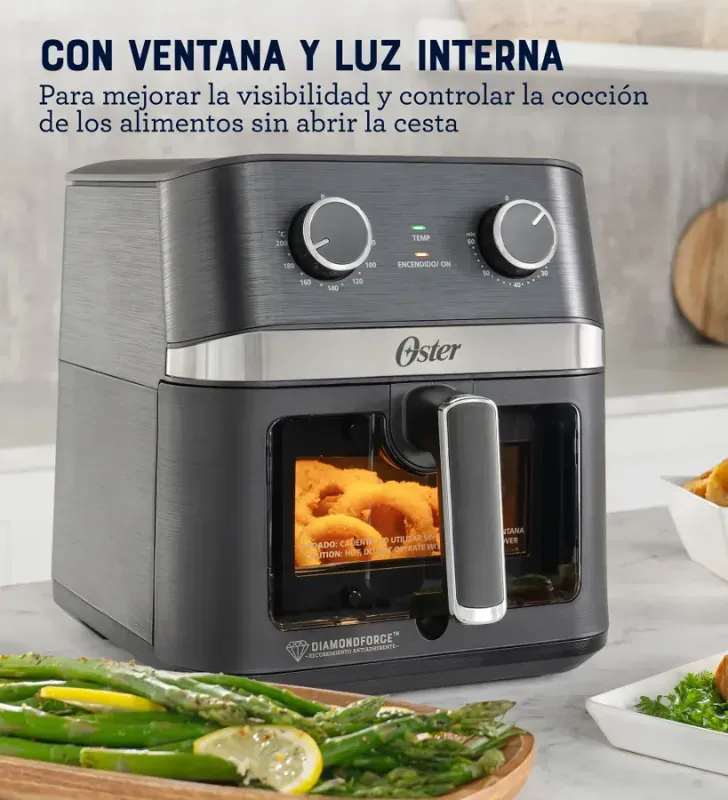 Freidora de Aire Oster 6L DiamondForce - Cocina Saludable