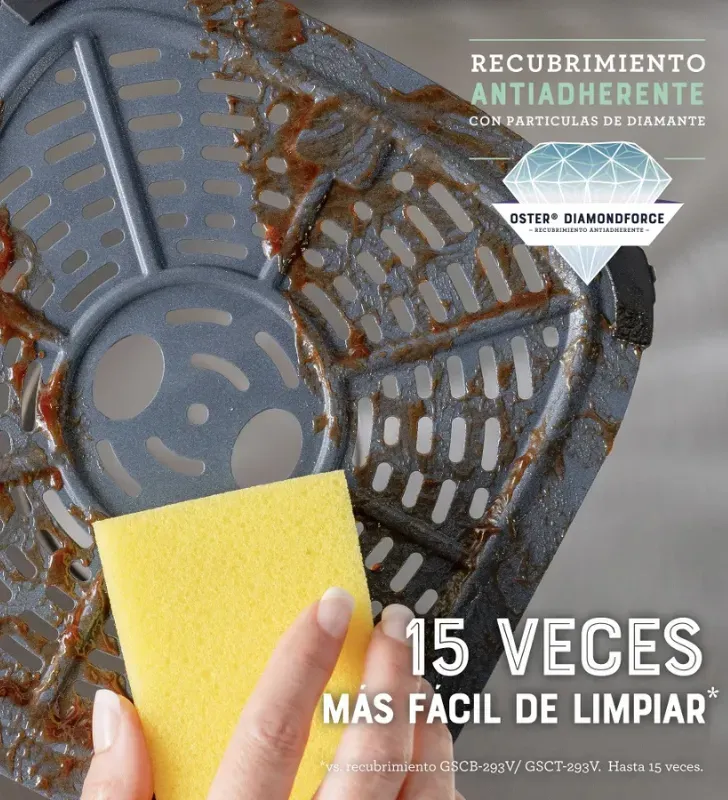 Freidora de Aire Oster 6L DiamondForce - Cocina Saludable