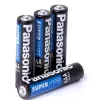 Pilas Panasonic AAA - Paquete de 4 Piezas Carbón