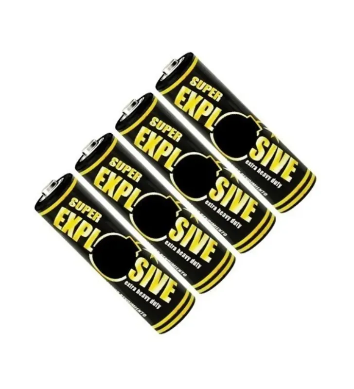 Pilas Super Explosive AA - Paquete de 4 Piezas Económicas