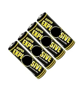 Pilas Super Explosive AA - Paquete de 4 Piezas Económicas